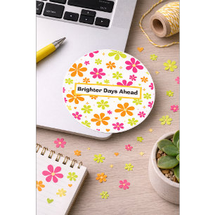 Brighter Days Ahead Sticker   Colorful Motivation