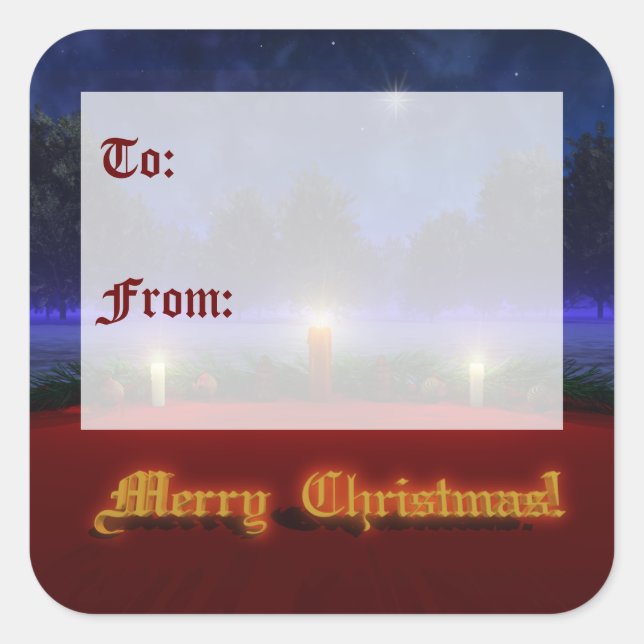 Brighter Visions Christmas Gift Tag Stickers (Front)