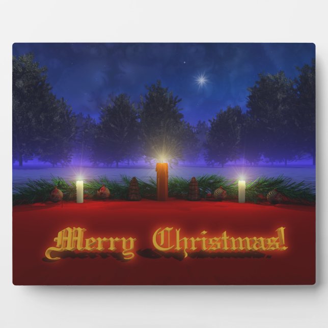 Brighter Visions Christmas Photo Plaque (Front)