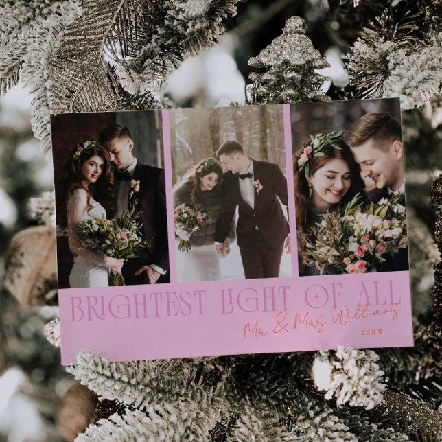 Brightest Light Pink Orange Wedding Announcement (Creator Uploaded)