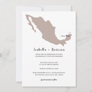 BRIGHTEST Mexico Wedding Invitation