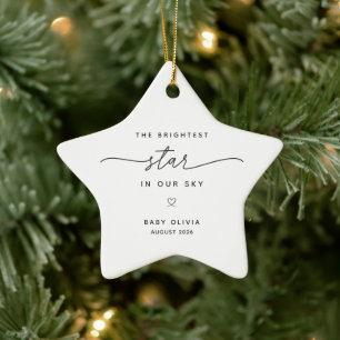 Brightest Star Baby Memorial Ornament