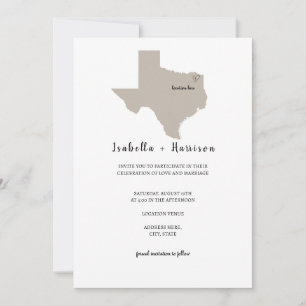 BRIGHTEST TEXAS Wedding Invitation