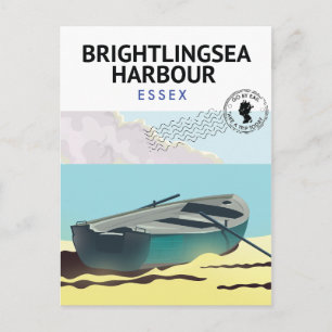 Brightlingsea Harbour Essex Holiday Postcard