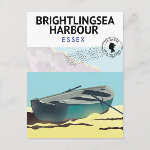 Brightlingsea Harbour Essex Postcard