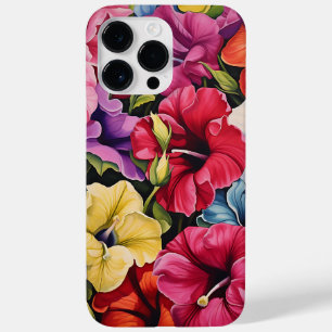 BRIGHTLY COLORED 3-D LOOK PETUNIA FLOWERS Case-Mate iPhone 14 PRO MAX CASE