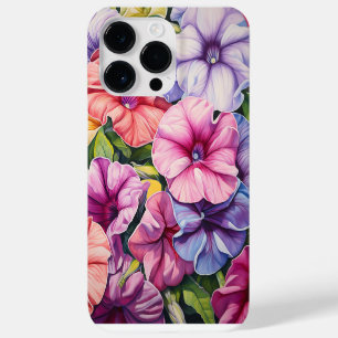 BRIGHTLY COLORED 3-D LOOK PETUNIA FLOWERS Case-Mate iPhone 14 PRO MAX CASE