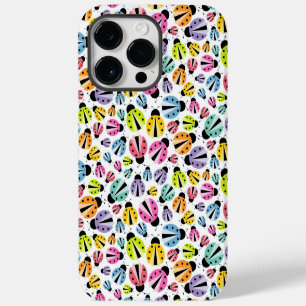 BRIGHTLY COLORED CUTE LADYBUGS iPhone 14 PRO MAX CASE