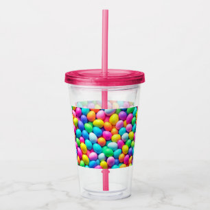 Brightly colored Easter Egg/Spring Acrylic Tumbler