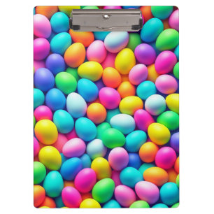 Brightly colored Easter Egg/Spring  Clipboard