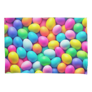 Brightly colored Easter Egg/Spring Pillowcase