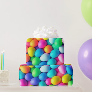 Brightly colored Easter Egg/Spring  Wrapping Paper