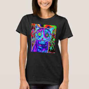 Brightly colored kitten adorable cat T-Shirt