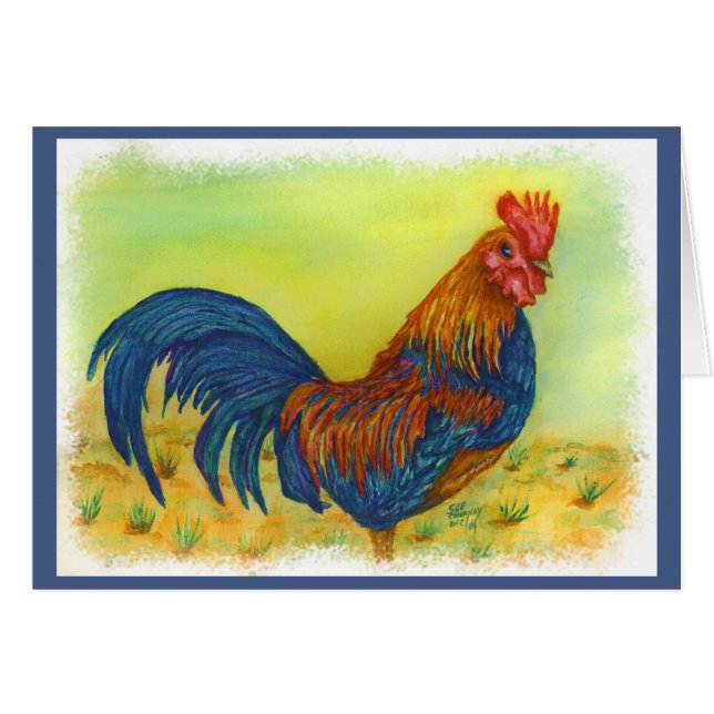 BRIGHTLY COLORED ROOSTER (Front Horizontal)