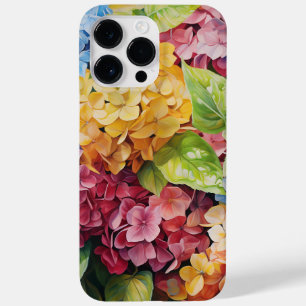 BRIGHTLY COLORED WATERCOLOR HYDRANGEA FLOWERS Case-Mate iPhone 14 PRO MAX CASE
