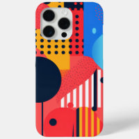 Brightly-coloured background with circles