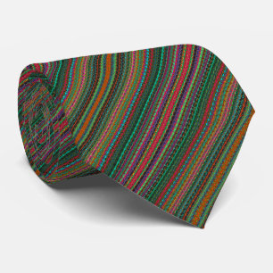 Brightly Coloured Colourful Abstract Pattern Tie