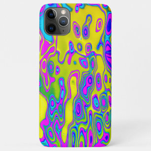 Brightly Coloured Crazy Colourful Abstract Pattern iPhone 11 Pro Max Case