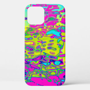 Brightly Coloured Crazy Colourful Abstract Pattern iPhone 12 Case