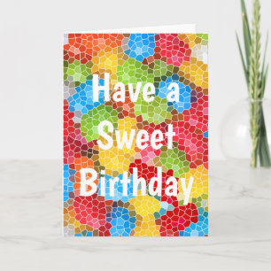 Brightly Coloured Cute Cool Card