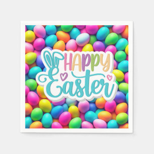 Brightly coloured Easter Egg/Spring Napkin