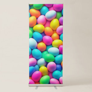 Brightly coloured Easter Egg/Spring Retractable Banner