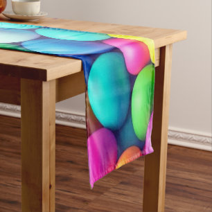 Brightly coloured Easter Egg/Spring Short Table Runner