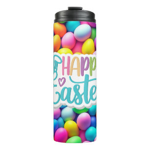 Brightly coloured Easter Egg/Spring  Thermal Tumbler