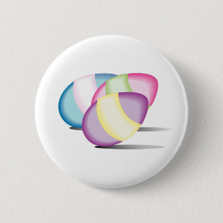 Brightly Coloured Eggs with Shadow 6 Cm Round Badge