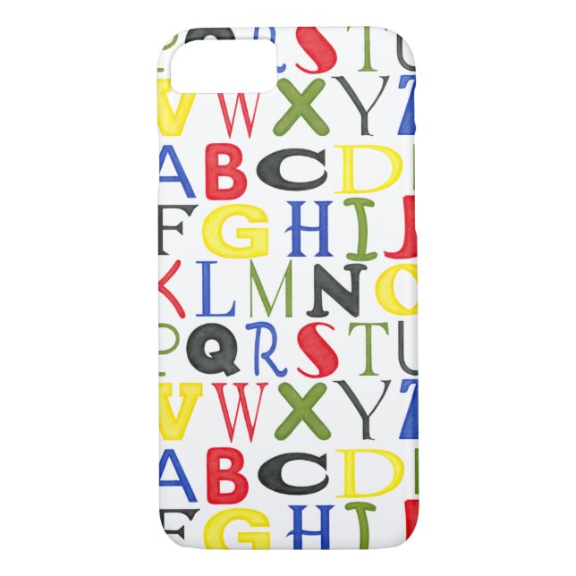 Brightly Coloured Letters by Megan Meagher Case-Mate iPhone Case (Back)
