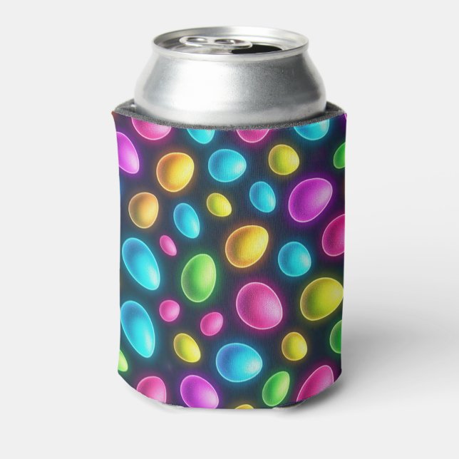 Brightly coloured/neon Easter Egg/Spring  Can Cooler (Can Back)