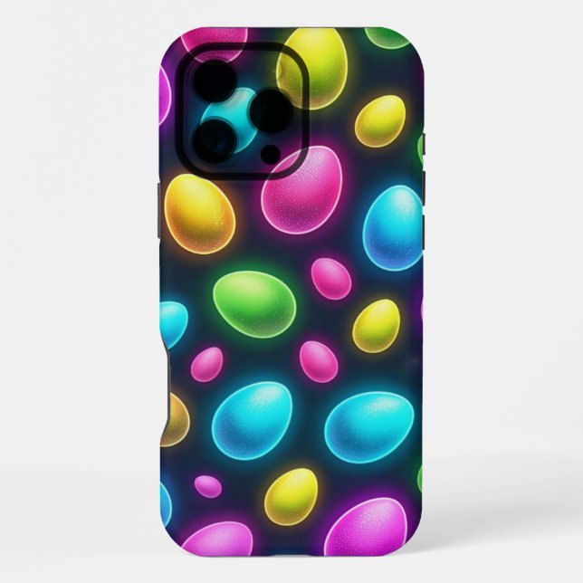 Brightly coloured/neon Easter Egg/Spring  iPhone Case (Back)
