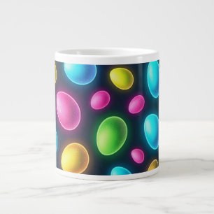 Brightly coloured/neon Easter Egg/Spring  Large Coffee Mug