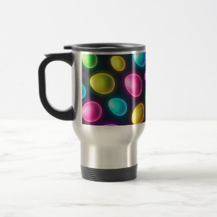 Brightly coloured/neon Easter Egg/Spring  Travel Mug