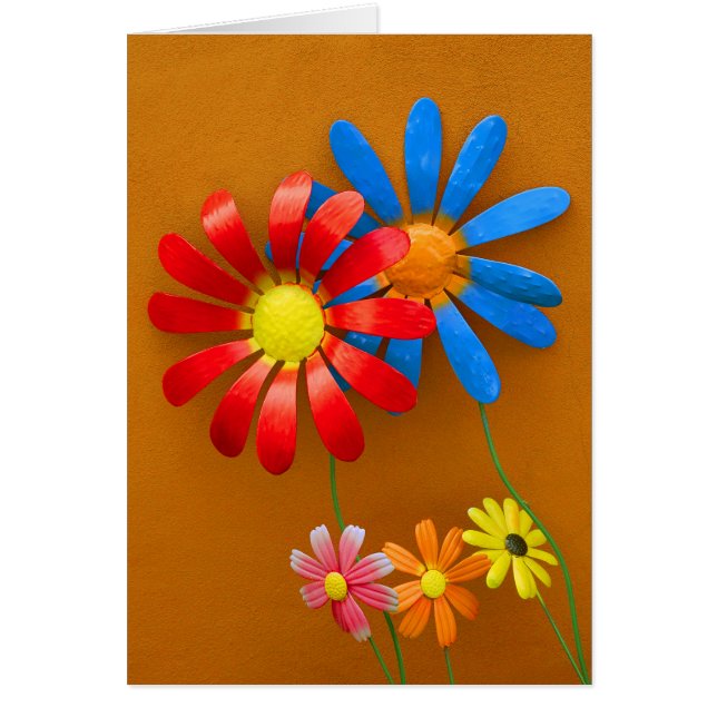 Brightly Coloured Sunflower Decoration (Front)