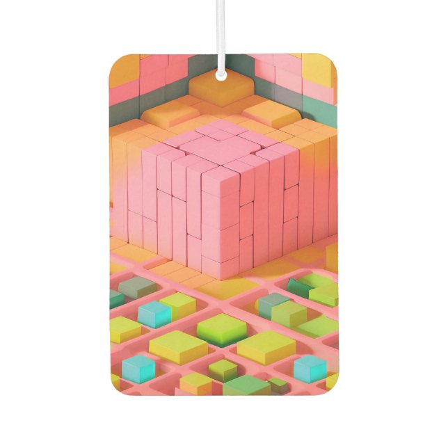 Brightly Coloured Sweetness Car Air Freshener (Front)