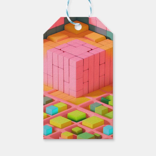 Brightly Coloured Sweetness Gift Tags (Front)