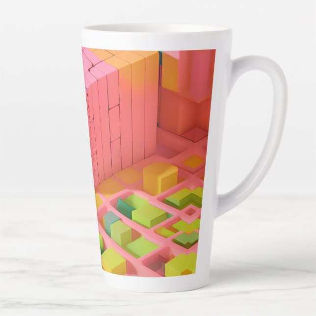 Brightly Coloured Sweetness Latte Mug (Right)
