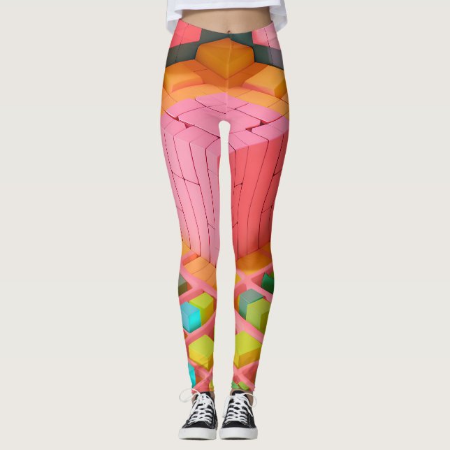 Brightly Coloured Sweetness Leggings (Front)