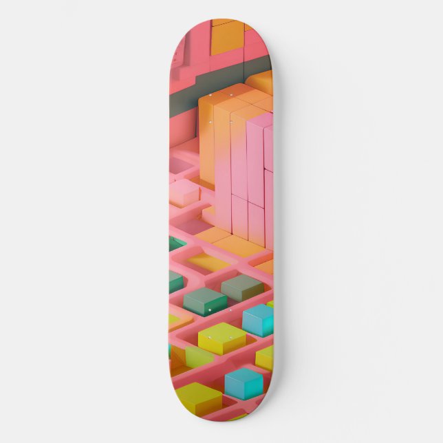 Brightly Coloured Sweetness Skateboard (Front)