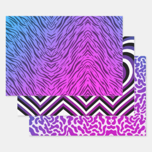 Brightly Exotic and Bold Wrapping Paper Sheet