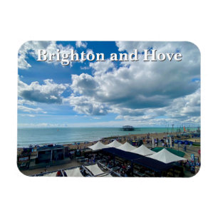 Brighton and Hove Beach on a Summer Day Magnet