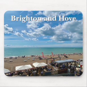 Brighton and Hove Beach on a Summer Day Mouse Mat