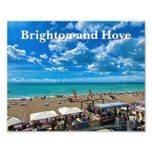 Brighton and Hove Beach Painting Photo Print