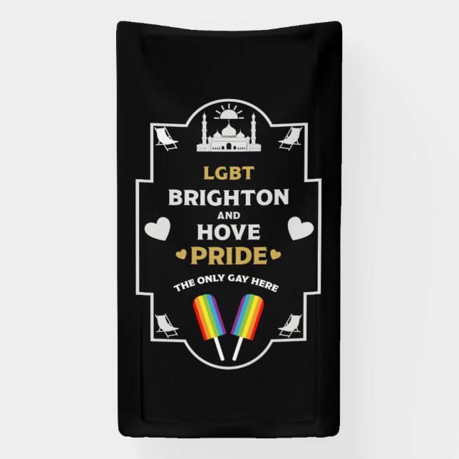 Brighton and Hove Pride Banner (Vertical)