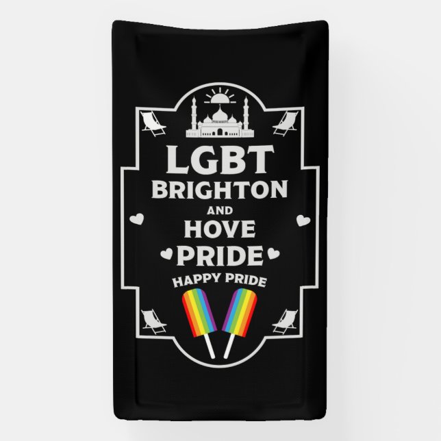Brighton and Hove pride Banner (Vertical)