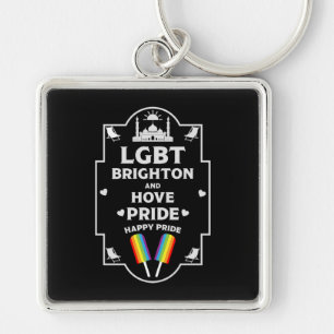 Brighton and Hove pride Key Ring
