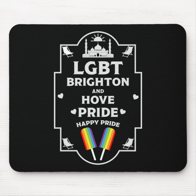 Brighton and Hove pride Mouse Mat (Front)