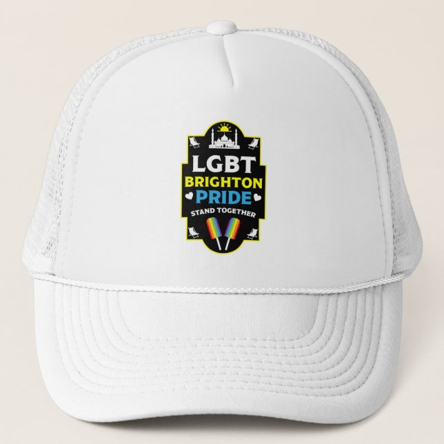 Brighton and Hove pride Trucker Hat (Front)
