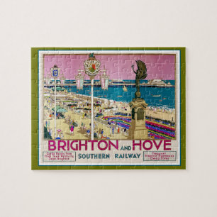 Brighton and Hove Travel Poster Jigsaw Puzzle